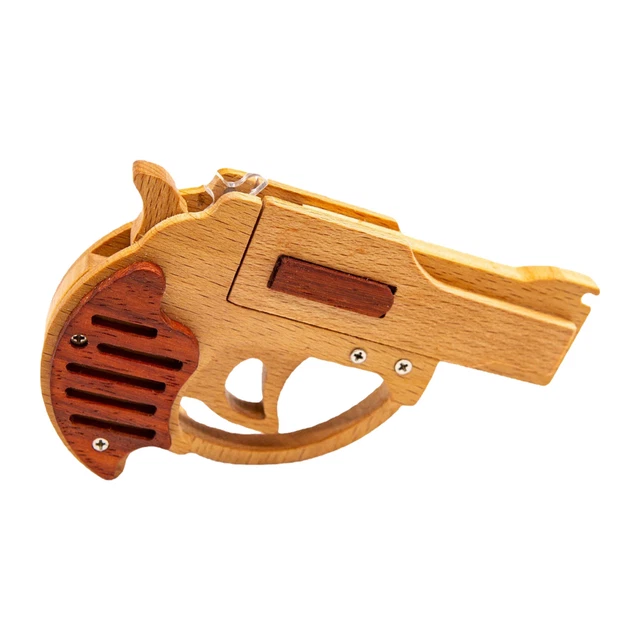Wooden Elastic Shooter Model Toy | Multi-Functional Entertainment Tool