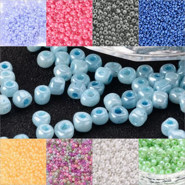 37,80 EUR/kg - 50g Rocailles ø 2/3/4mm Runde Ceylon Glänzend Glas Saatperlen 37,80 EUR/kg - 50g Rocailles ø 2/3/4mm Runde Ceylon Glänzend Glas Saatperlen