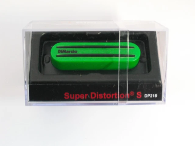 DiMarzio Super Distortion S Single Coil Bridge Pick-up Green W/Black Rails DP218