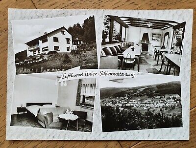 VIELBRUNN ODENWALD DORFBRUNNEN alte Ansichtskarte Postkarte FOTO 50er Jahre 1955 