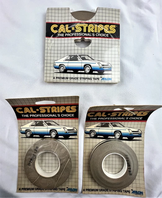 Vintage Cal-Stripes Professional Striping Pinstripe Tape Kit Nos Lot Of 3
