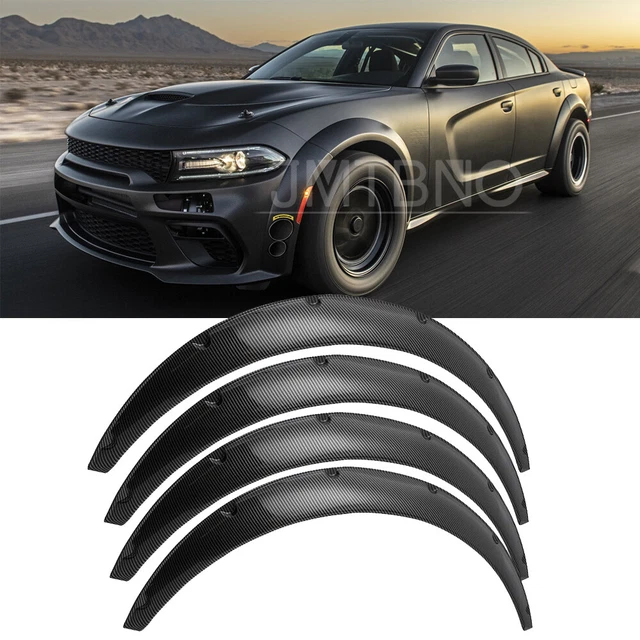 FOR DODGE CHARGER SRT RT SXT Fender Flares Flexible Wide Body Kit Wheel