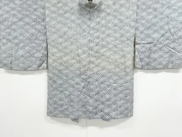 6807323: Japanese Kimono / Antique Haori / All Shibori / Abstract Seigaiha