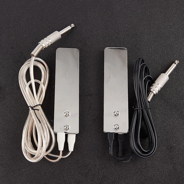 Mini interruptor de pie para tatuaje de acero inoxidable con máquina de cable de alimentación AGBY