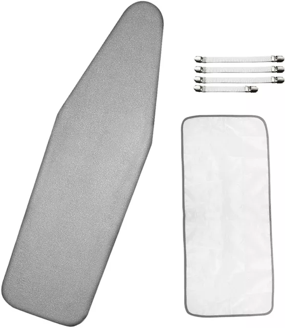 Ironing Board Cover 15 x 54 Scorch and Stain Resistant Thick Padding 4 Fasteners