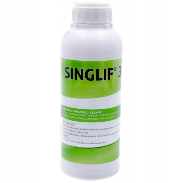 Singlif 360 SL (glifosat) 1L Mauvaises Herbes Désherbant Pelouse Jardin Concentr