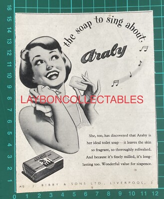 Vintage Brylcreem Advert Cricket Original 1950 
