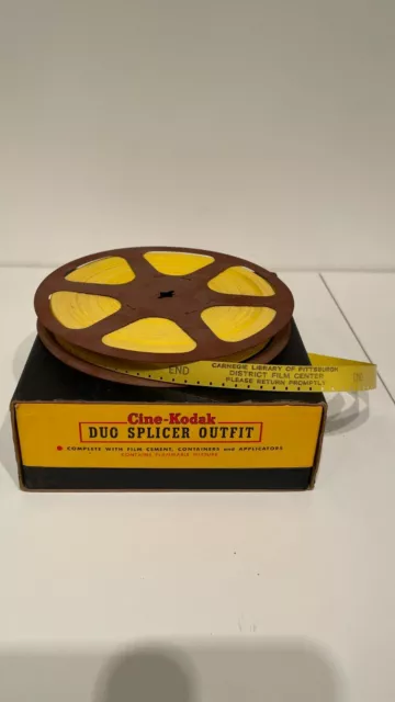 Cine-Kodak Duo Movie Film Splicer Outfit 8mm & 16mm with 300' Yellow 16mm Leader
