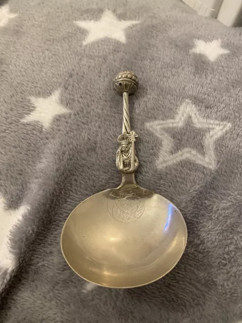 Rare Early 18Th Century Silver Swedish Spoon Ball Finial 11.3Cm Freepost Uk