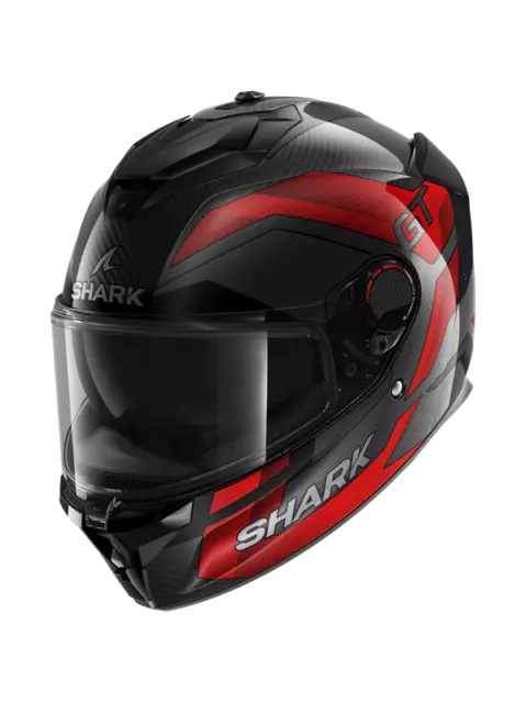 Shark Spartan GT Pro Ritmo Carbon Carbon Red Chrom DRU Full Face Helmet - New...