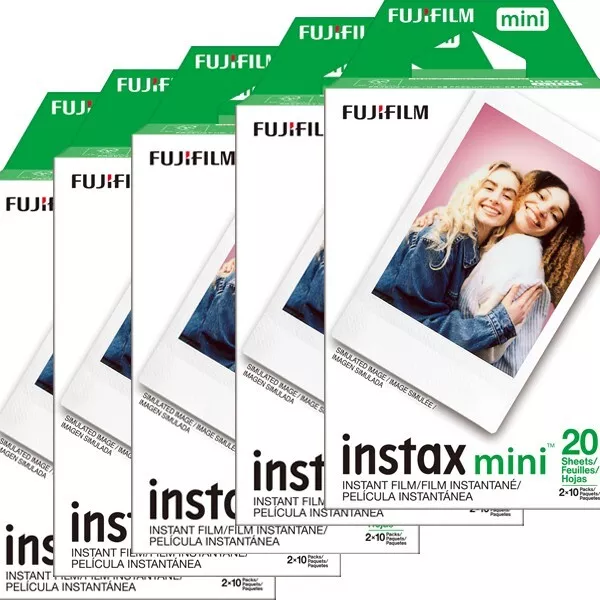 100 Prints Fujifilm instax Mini Instant Film for Fuji 12 & 11 & all mini Camera