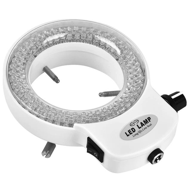 Microscope Camera 144LED Bead Light Source Brightness Adjustable Lamp White