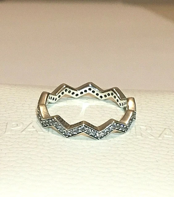 Pandora shimmering clearance zig zag ring