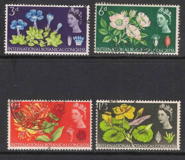GB 1964 sg655-58 Tenth International Botanical Congress Ordinary Set Fine Used