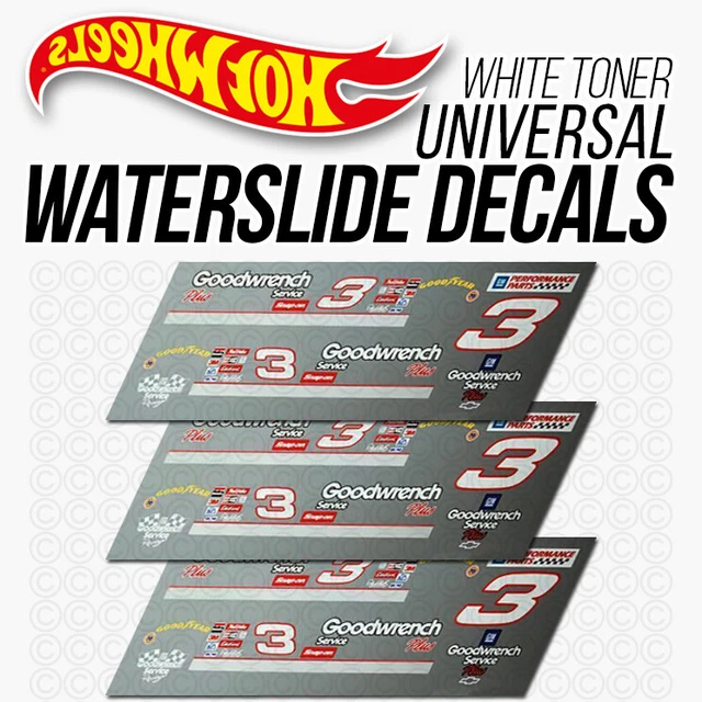 Decalcomania Hot Wheels 1/64 – Gasser Freedom USA – Toner Bianco Per Ruote Caldaia - Foto 2