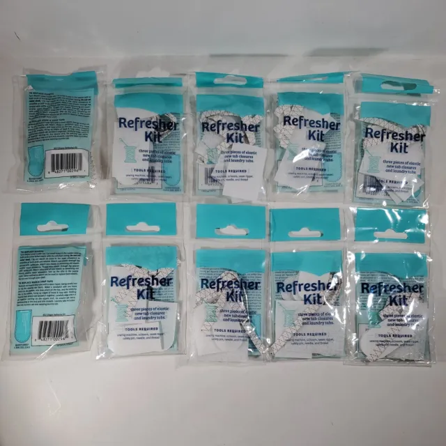 Lot of 10 - Cloth Diaper Refresher Kits - Elastic - Baby Reusable Diaper Kits