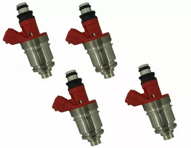 4 FUEL INJECTORS for HOLDEN RODEO TF 4ZE1 2.6L to 9/1990 Beige Top