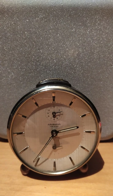 Orologio Sveglia Junghans Trivox Silentic Vintage Meccanico