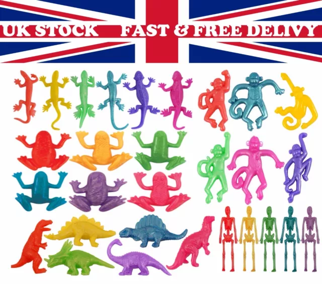 Stretchy Skeleton ,Frog Lizard,Dinosaur Birthday Party Loot Bag Children Kid Toy