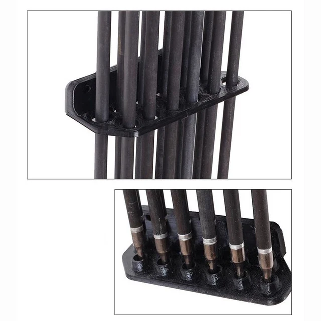 Support Séparateur Pour Flèches - Mousse EVA, Capacité 12 Flèches, Diamètre 6-8 Mm, Noir