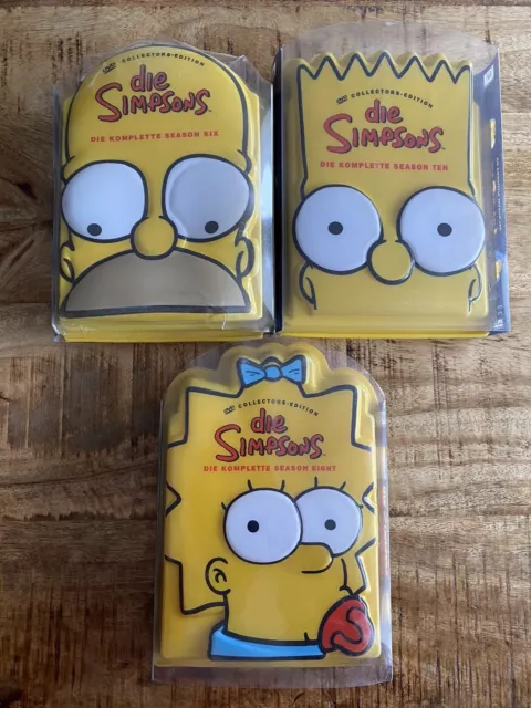 die Simpsons DVD - Season 6 8 10 - Kopf zieh box Homer Bart Maggie