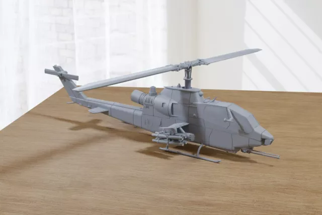 AH-1S Cobra Attack Helicopter - 3D Printed Vehicle for Miniature Tabletop Wargam