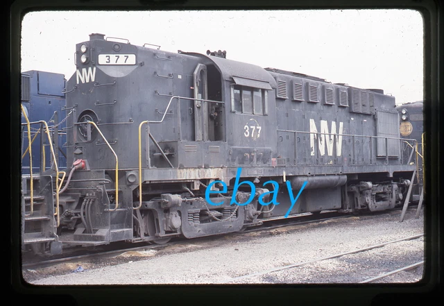 Orig Slide Norfolk & Western N&W NW #377 Alco RS11 1976