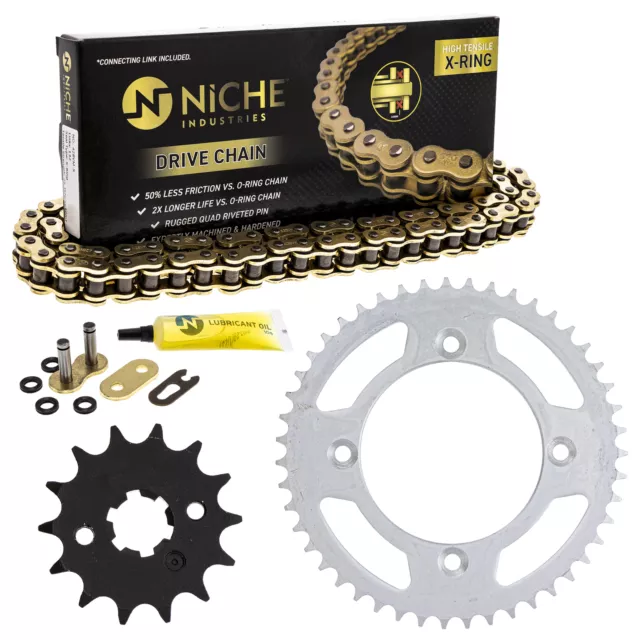 Sprocket Chain Set for Yamaha YZ80 Suzuki RM85 14/47 Tooth 428 X-Ring Front Rear