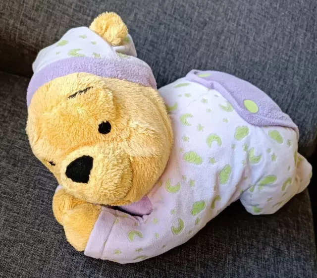 432🌟Peluche 😍 Plush doudou Winnie L'ourson Disney Nicotoy 30cm Phophorescent