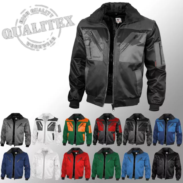 Veste de Pilote Travail D'Hiver 4in1 Hiver Professionnelle Qualitex XS-7XL