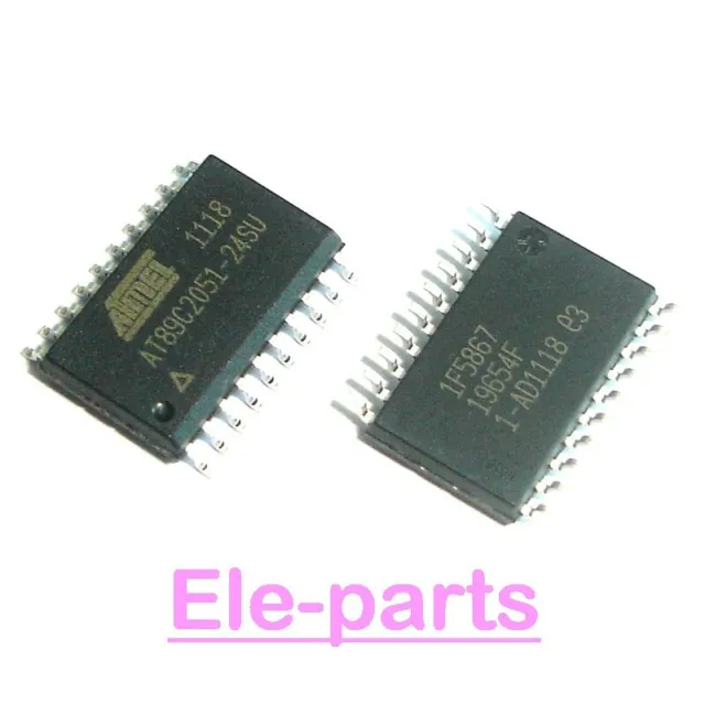10 PCS AT89C2051-24SU SOP-20 AT89C2051 8-bit Microcontroller with 2K Bytes Flash