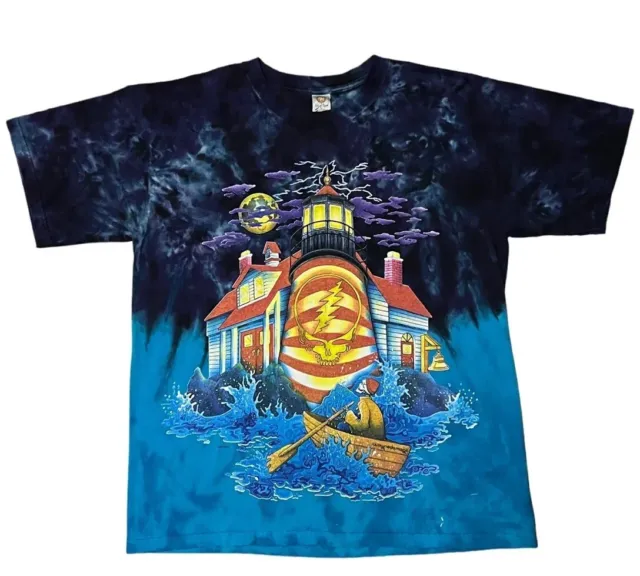 Vintage 1994 Grateful Dead San Francisco Tie Dye T-Shirt Ship Of Fools