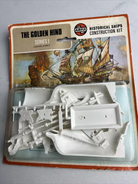 THE GOLDEN HIND Airfix No Scale Rare Vintage Plastic Model Ship Kit ...