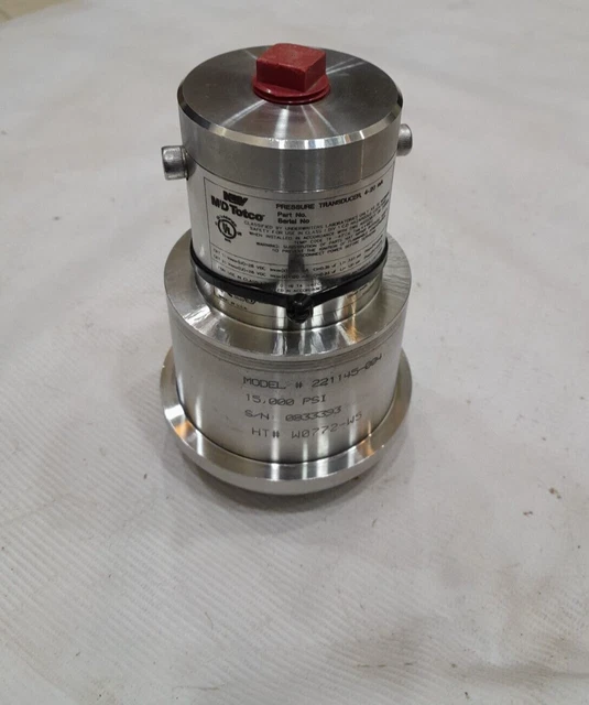 MD TOTCO Pressure Transducer 221145-004, 4-20mA 15000 PSI