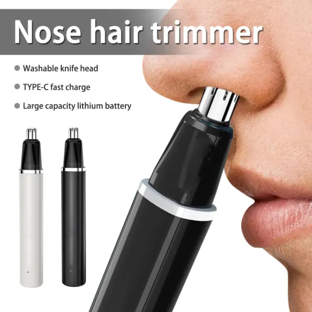 Rechargeable Men Electric Nose Hair Clipper Trimmers Ear Face Eyebrow Shaver USB