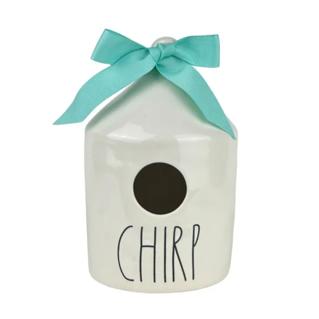 Rae Dunn Artisan Collection "CHIRP" Round  Birdhouse Large Letters Farmhouse NEW
