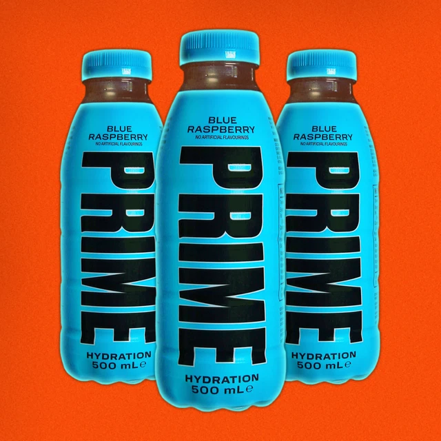 Prime Hydration Energy Drink - Lampone blu, 500 ml