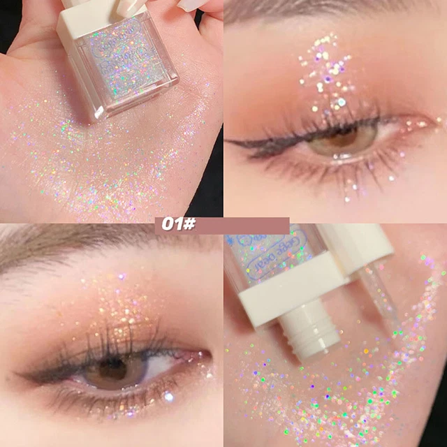 Makeup Kosmetik Glitzer Highlighter Glänzend Cremestift Ausfahrbar Flüssig Augen