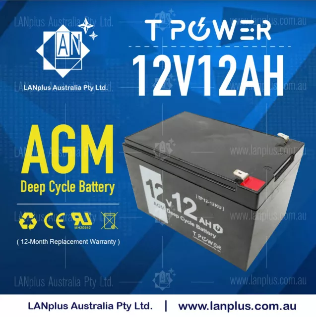 Brand NEW 12V 12AH Sealed Lead-Acid Battery AGM For UPS Solar Power Storage