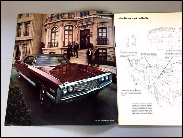 1970 Chrysler 36-page Large Car Sales Brochure Catalog - Newport New Yorker 300 2