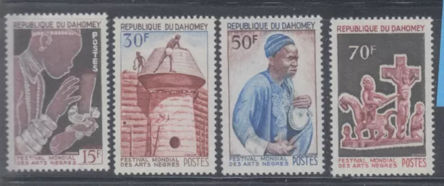 Dahomey 1966 Negro Arts Sc 215-218 Sound mint lightly hinged