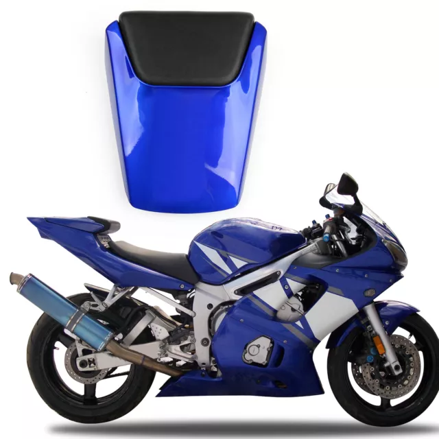 Motorrad Soziusabdeckung Sitzbezug Für Yamaha YZF R6 1998-2002 1999 Blue DH