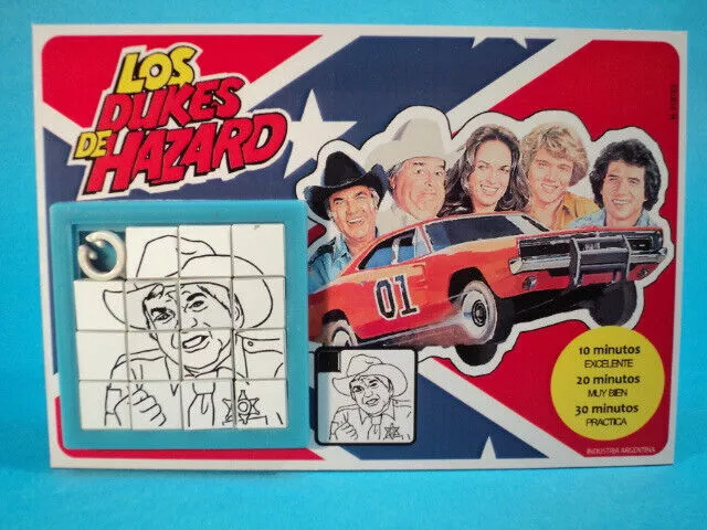 DUKES OF HAZZARD * ROSCO COLTRANE J. Best * SLIDE SLIDING PUZZLE GAME ARGENTINA