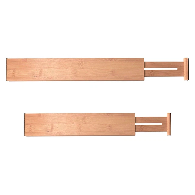 LARGE BAMBOO DRAWER Dividers Spring Loaded Organizer Dividers Bedroom