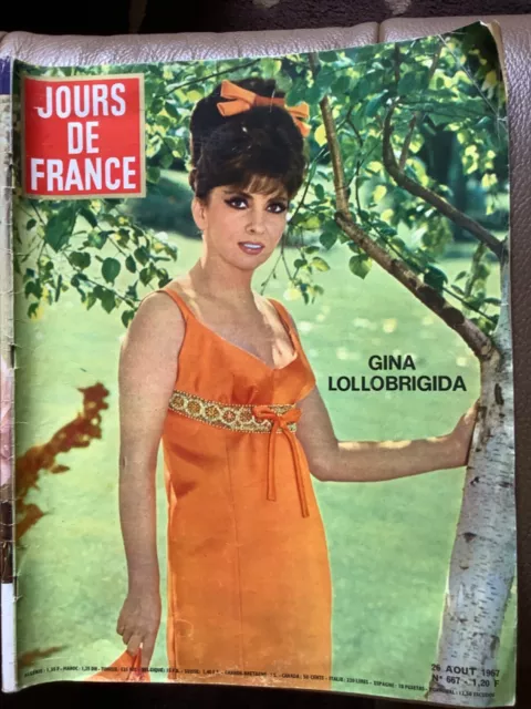 Jours de France 667 26/08/1967 Gina Lollobrigida  24/307