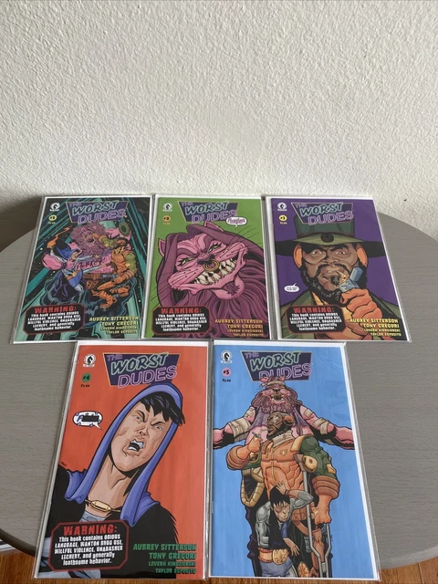 The Worst Dudes 1-5 Complete Mini-Series. Aubrey Sitterson Dark Horse Comics