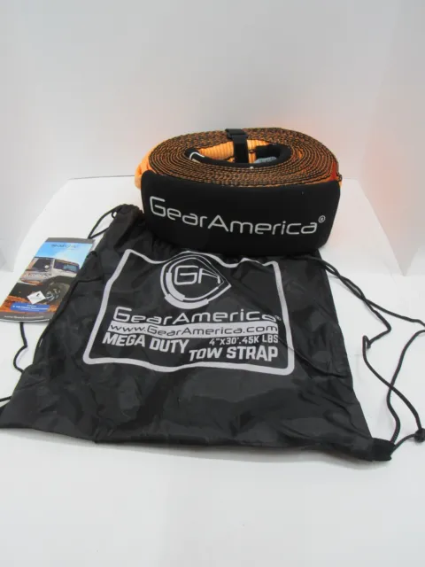 Gear America Mega Duty 4" x 30' 45,000Lbs Capacity Tow Strap