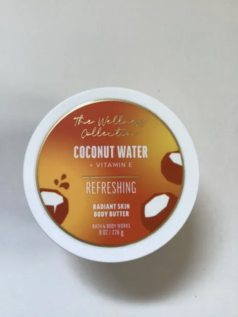 Bath & Body Works Wellness Coconut Water Radiant Skin Butter 8 oz Refreshing