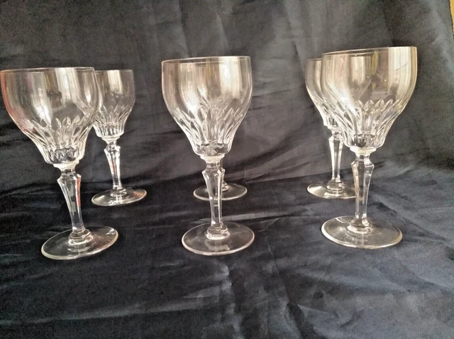 CRISTAL DE SEVRES 6 VERRES A VIN SIGNES Debut XXeme £42.72 - PicClick UK