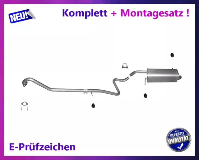 Auspuffanlage für Ford Fiesta VI 1.4 1.5 1.6 TDCI Auspuff Montagesatz